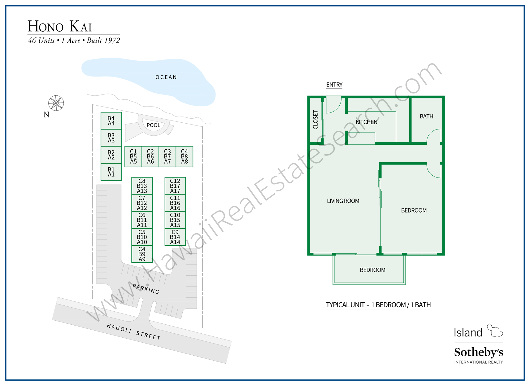 hono kai map and floor plan